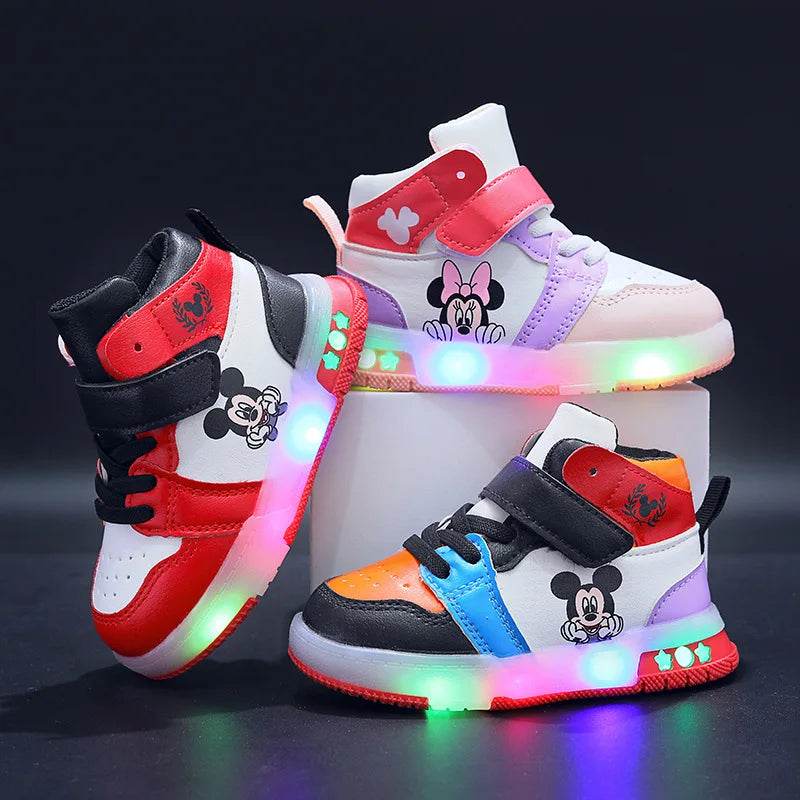 Premium Disney Casual Shoes with LED Lights for Active Boys and Girls Aged 1 to 6 Years - ToylandEU