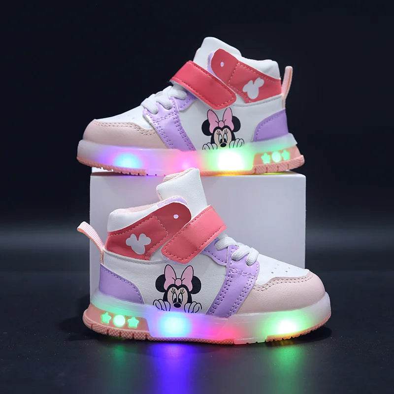 Premium Disney Casual Shoes with LED Lights for Active Boys and Girls Aged 1 to 6 Years - ToylandEU