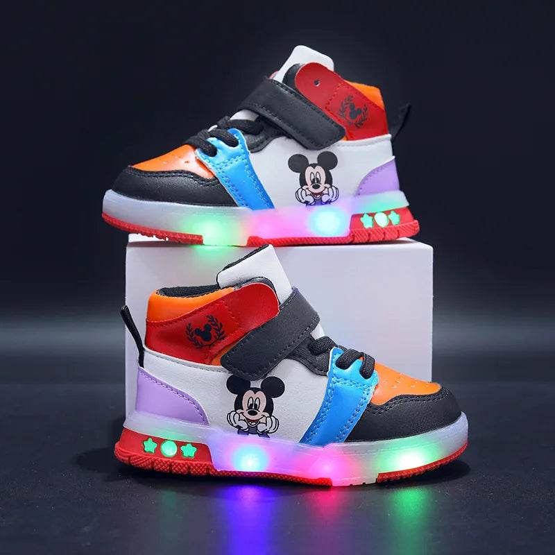 Premium Disney Casual Shoes with LED Lights for Active Boys and Girls Aged 1 to 6 Years - ToylandEU