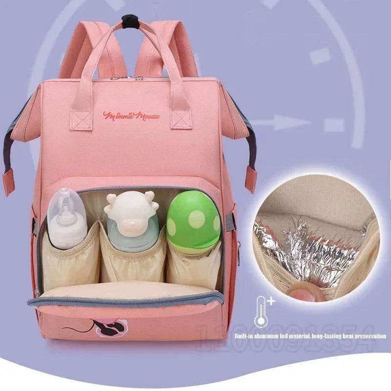 Premium Disney Diaper Bag Large Capacity Waterproof Stroller Backpack For Moms On The Go - ToylandEU