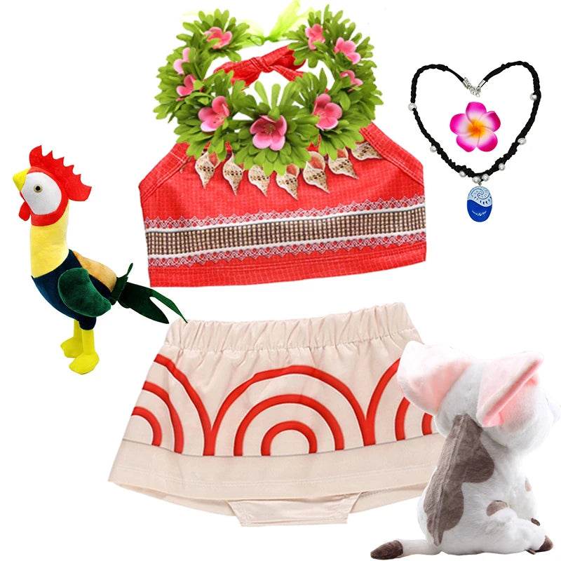 Premium Disney Moana Inspired Dress For Baby Girls - ToylandEU