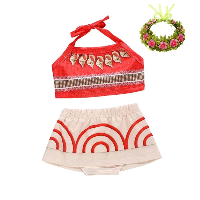 Premium Disney Moana Inspired Dress For Baby Girls - ToylandEU