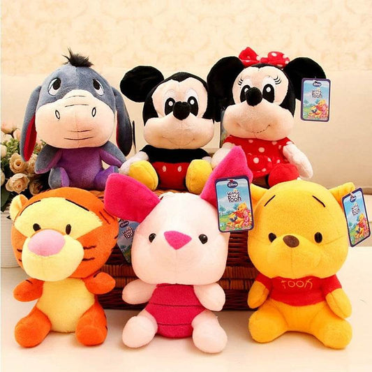 Premium Disney Plush Toy 20cm Pooh Mickey Minnie Tigger Kids - ToylandEU
