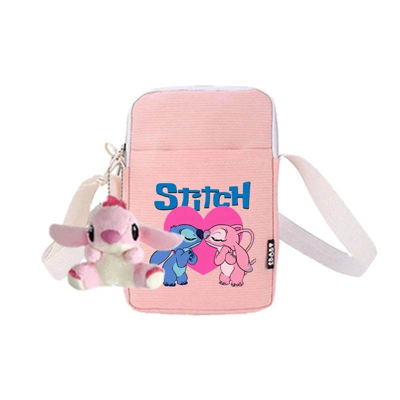 Premium Disney Stitch Phone Bag With Doll Unisex Portable Shoulder Purse For Men Women Kids - ToylandEU
