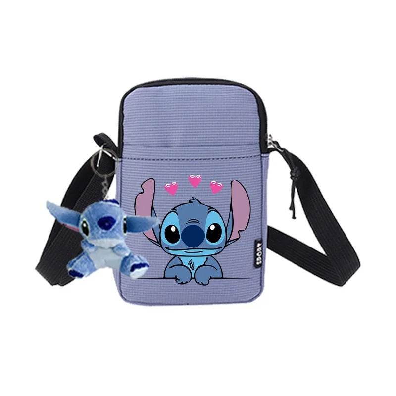 Premium Disney Stitch Phone Bag With Doll Unisex Portable Shoulder Purse For Men Women Kids - ToylandEU
