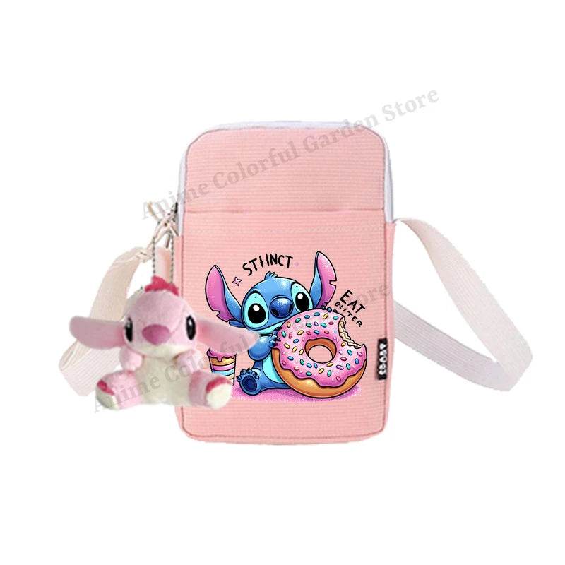Premium Disney Stitch Phone Bag With Doll Unisex Portable Shoulder Purse For Men Women Kids - ToylandEU