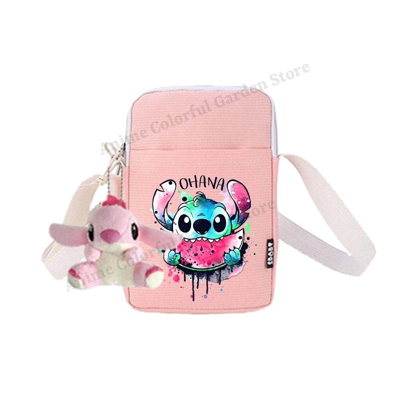 Premium Disney Stitch Phone Bag With Doll Unisex Portable Shoulder Purse For Men Women Kids - ToylandEU