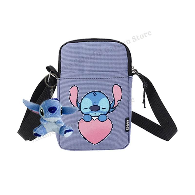 Premium Disney Stitch Phone Bag With Doll Unisex Portable Shoulder Purse For Men Women Kids - ToylandEU