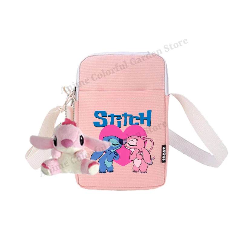 Premium Disney Stitch Phone Bag With Doll Unisex Portable Shoulder Purse For Men Women Kids - ToylandEU