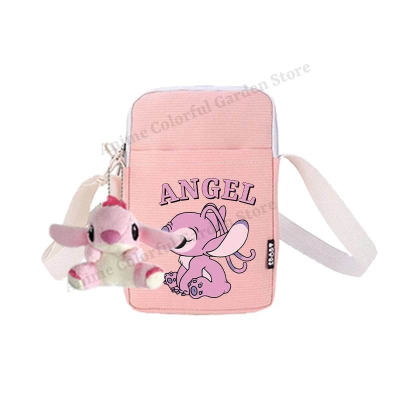 Premium Disney Stitch Phone Bag With Doll Unisex Portable Shoulder Purse For Men Women Kids - ToylandEU