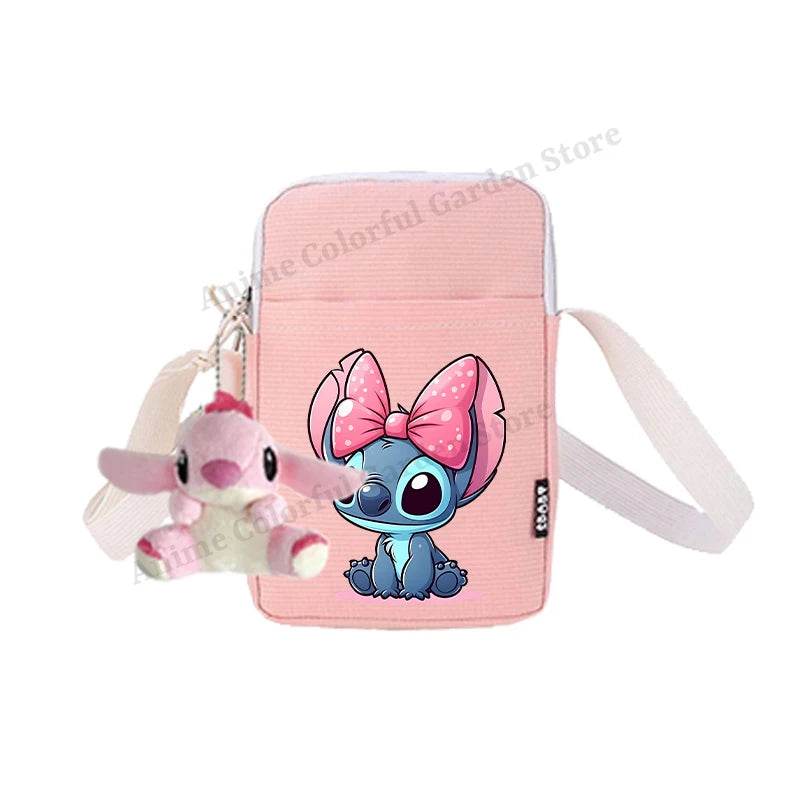 Premium Disney Stitch Phone Bag With Doll Unisex Portable Shoulder Purse For Men Women Kids - ToylandEU