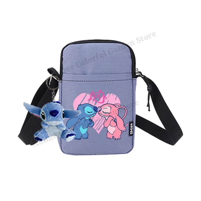 Premium Disney Stitch Phone Bag With Doll Unisex Portable Shoulder Purse For Men Women Kids - ToylandEU