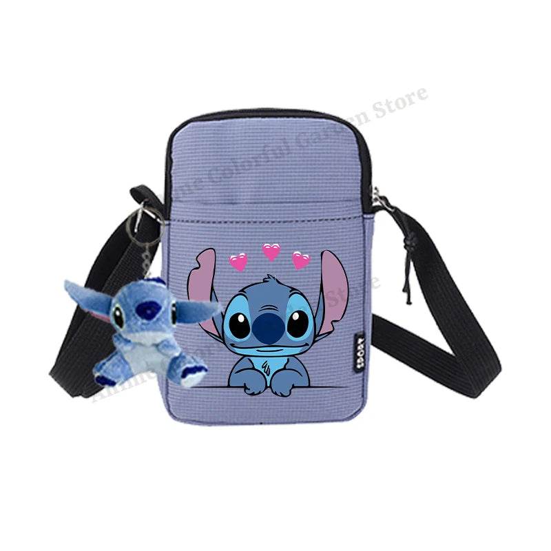 Premium Disney Stitch Phone Bag With Doll Unisex Portable Shoulder Purse For Men Women Kids - ToylandEU