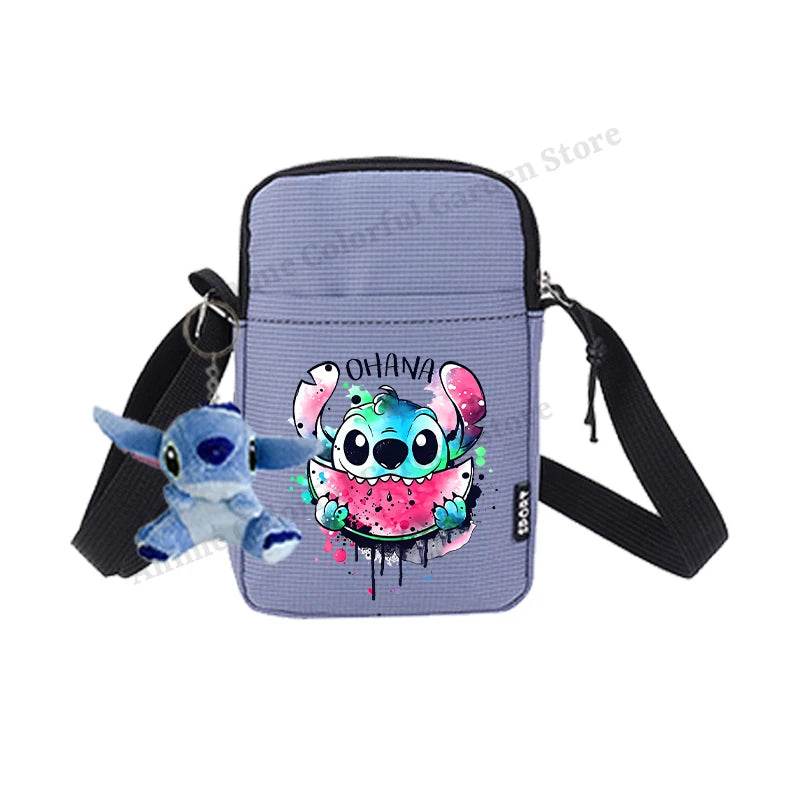 Premium Disney Stitch Phone Bag With Doll Unisex Portable Shoulder Purse For Men Women Kids - ToylandEU
