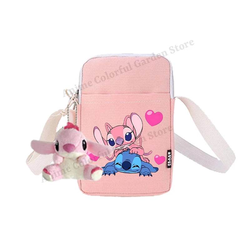 Premium Disney Stitch Phone Bag With Doll Unisex Portable Shoulder Purse For Men Women Kids - ToylandEU