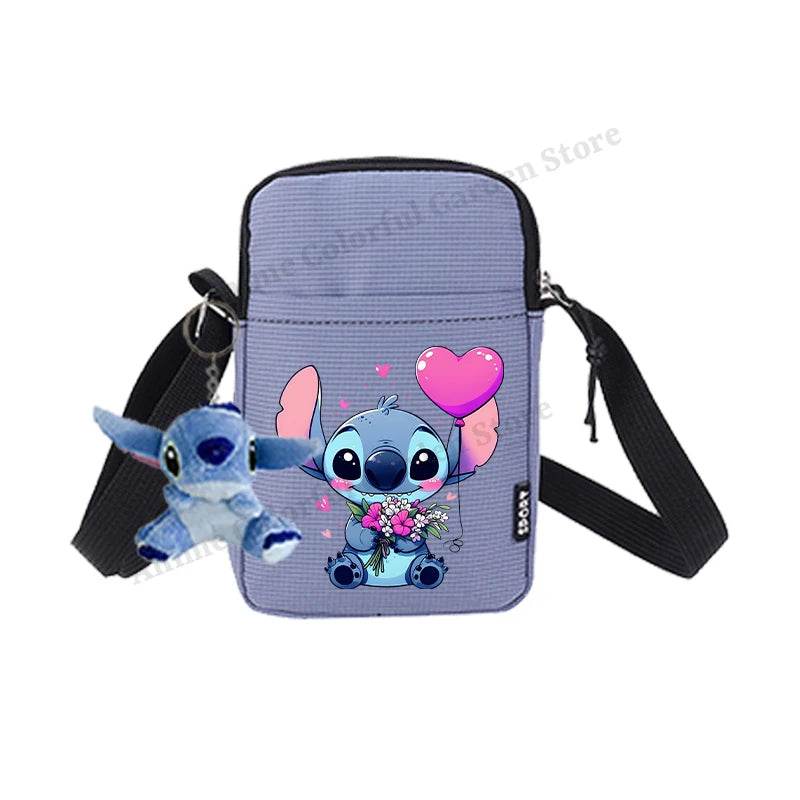 Premium Disney Stitch Phone Bag With Doll Unisex Portable Shoulder Purse For Men Women Kids - ToylandEU