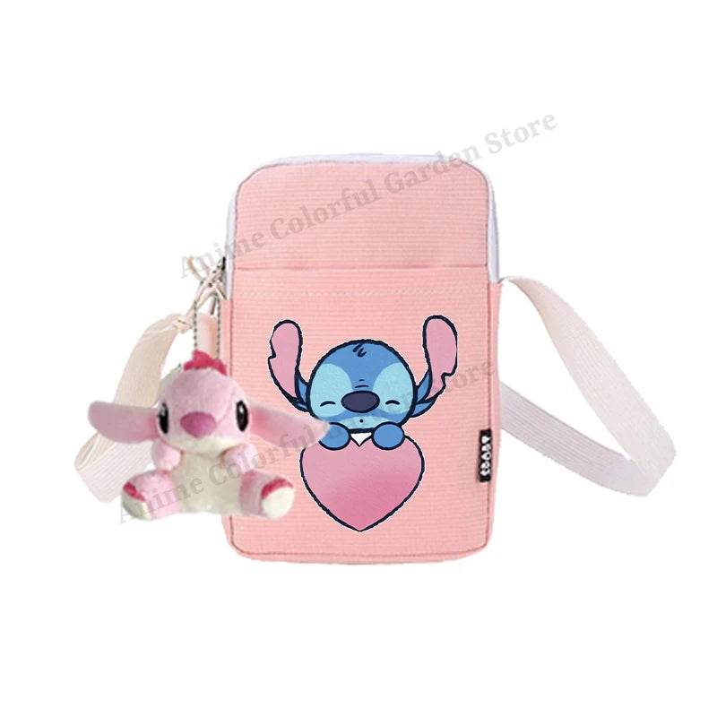 Premium Disney Stitch Phone Bag With Doll Unisex Portable Shoulder Purse For Men Women Kids - ToylandEU
