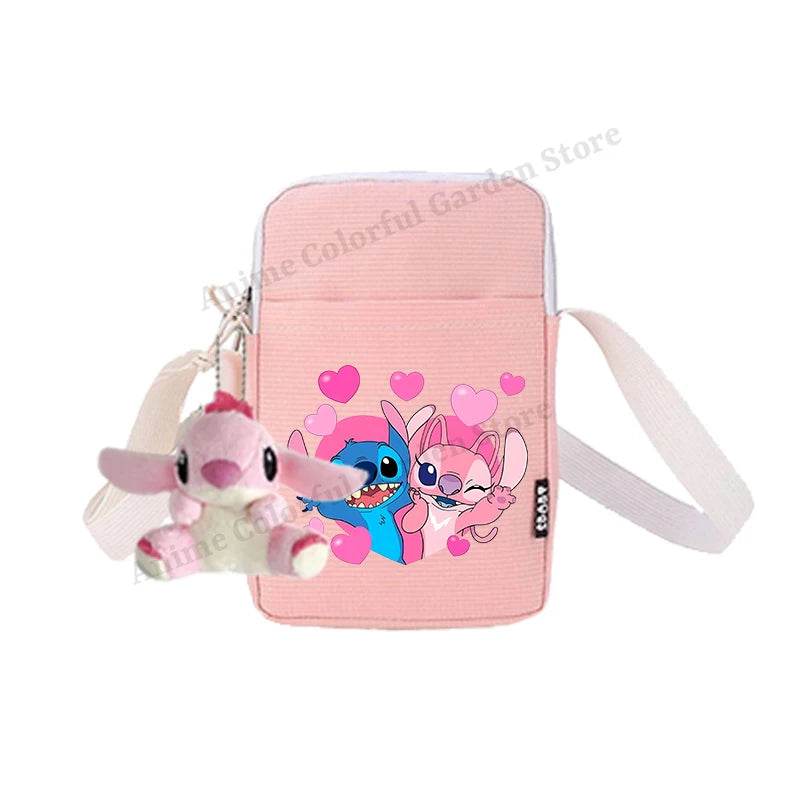 Premium Disney Stitch Phone Bag With Doll Unisex Portable Shoulder Purse For Men Women Kids - ToylandEU