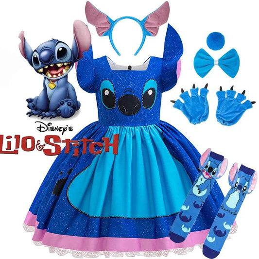Премиум рокля на принцеса на Дисни Стич за момичета от 7 до 13 години - ToylandEU