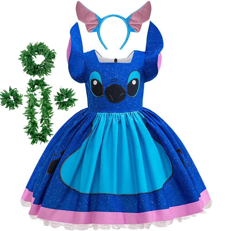 Premium Disney Stitch Princess Dress For Girls 7 To 13 - ToylandEU