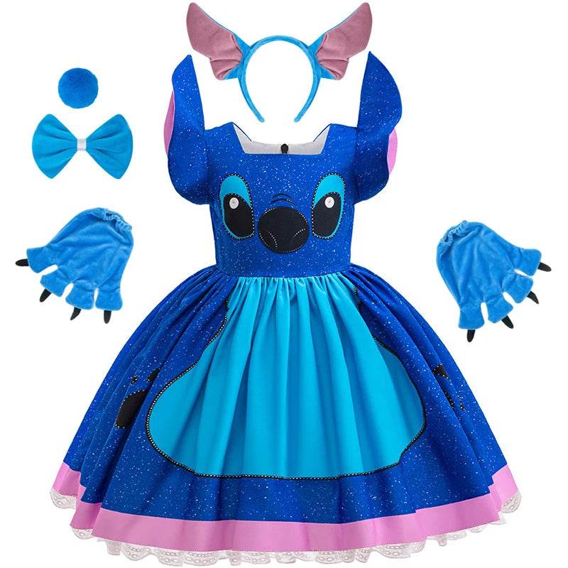 Premium Disney Stitch Princess Dress For Girls 7 To 13 - ToylandEU