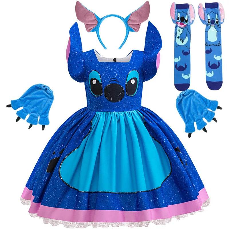 Premium Disney Stitch Princess Dress For Girls 7 To 13 - ToylandEU