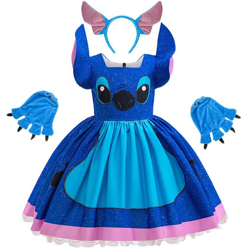 Premium Disney Stitch Princess Dress For Girls 7 To 13 - ToylandEU