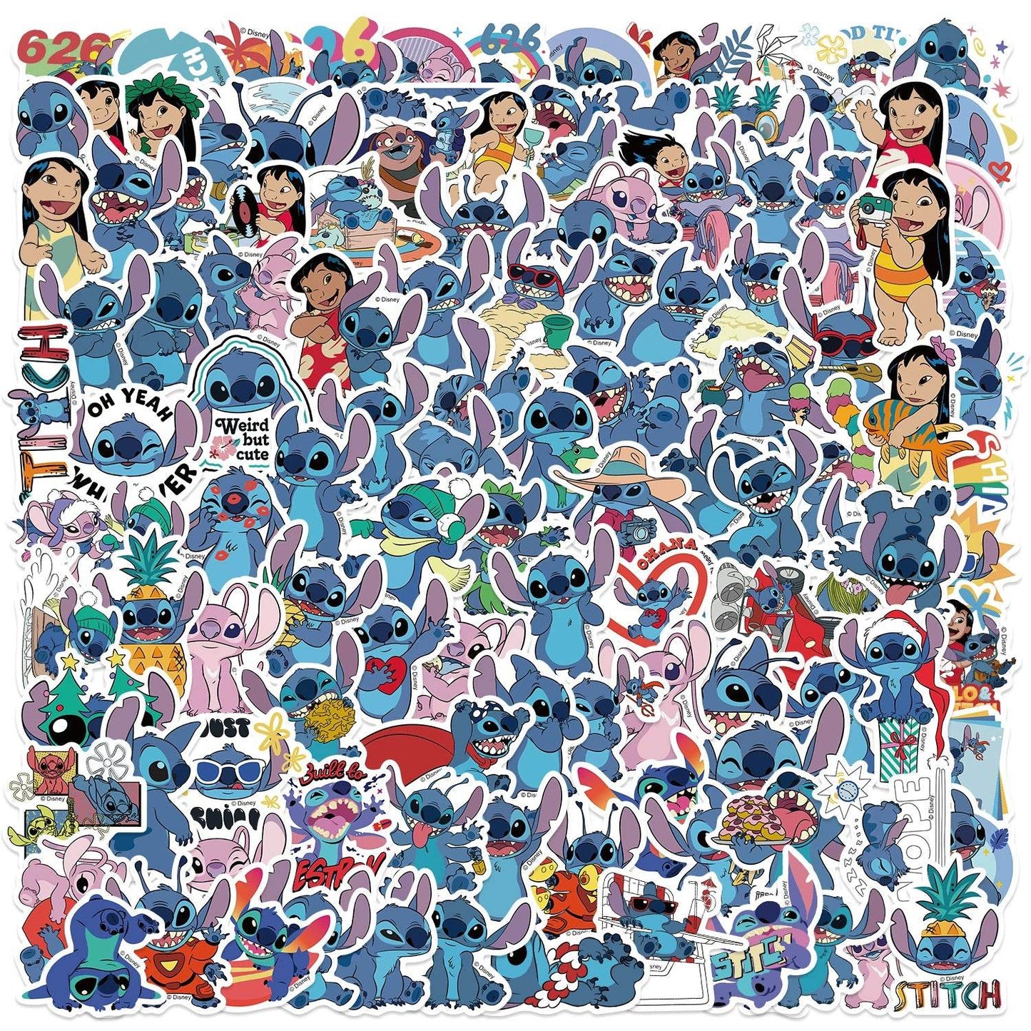 Premium Disney Stitch Sticker Pack Waterproof For Teens - ToylandEU