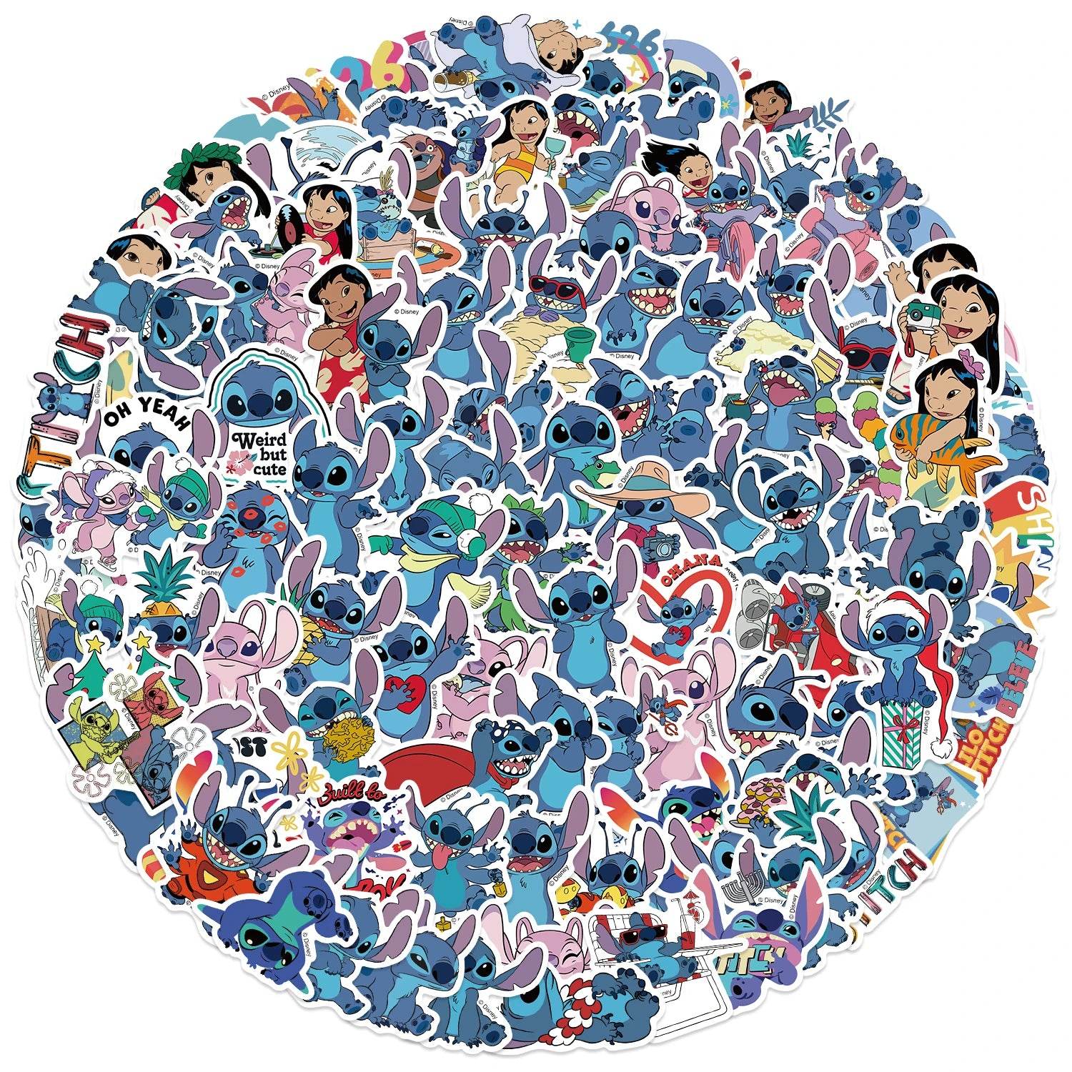 Premium Disney Stitch Sticker Pack Waterproof For Teens - ToylandEU