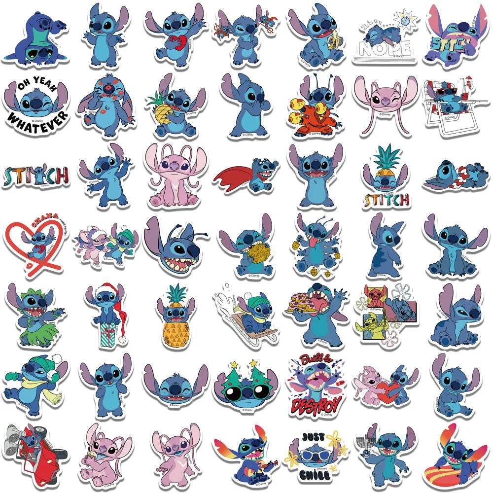 Premium Disney Stitch Sticker Pack Waterproof For Teens - ToylandEU