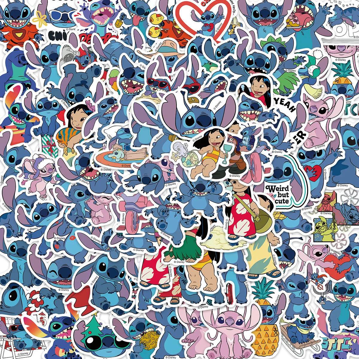 Premium Disney Stitch Sticker Pack Waterproof For Teens - ToylandEU
