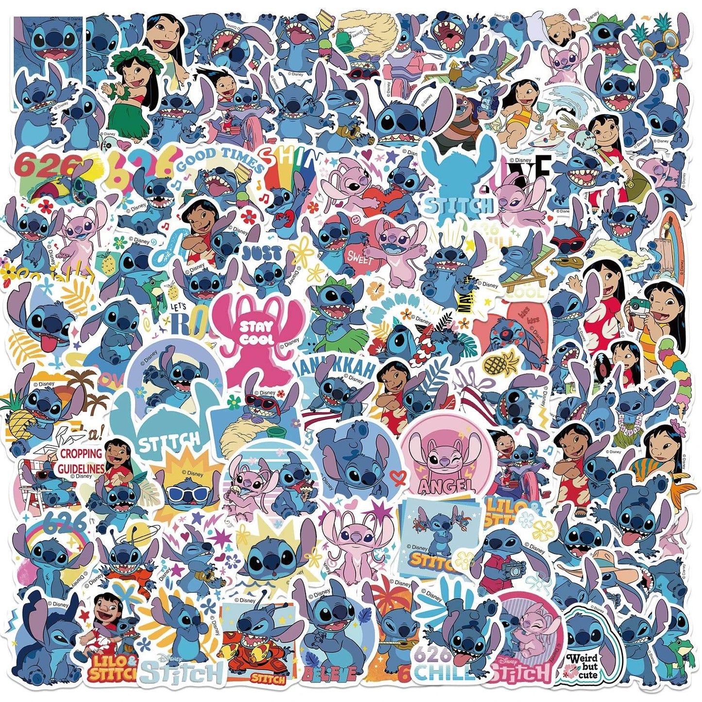 Premium Disney Stitch Sticker Pack Waterproof For Teens - ToylandEU