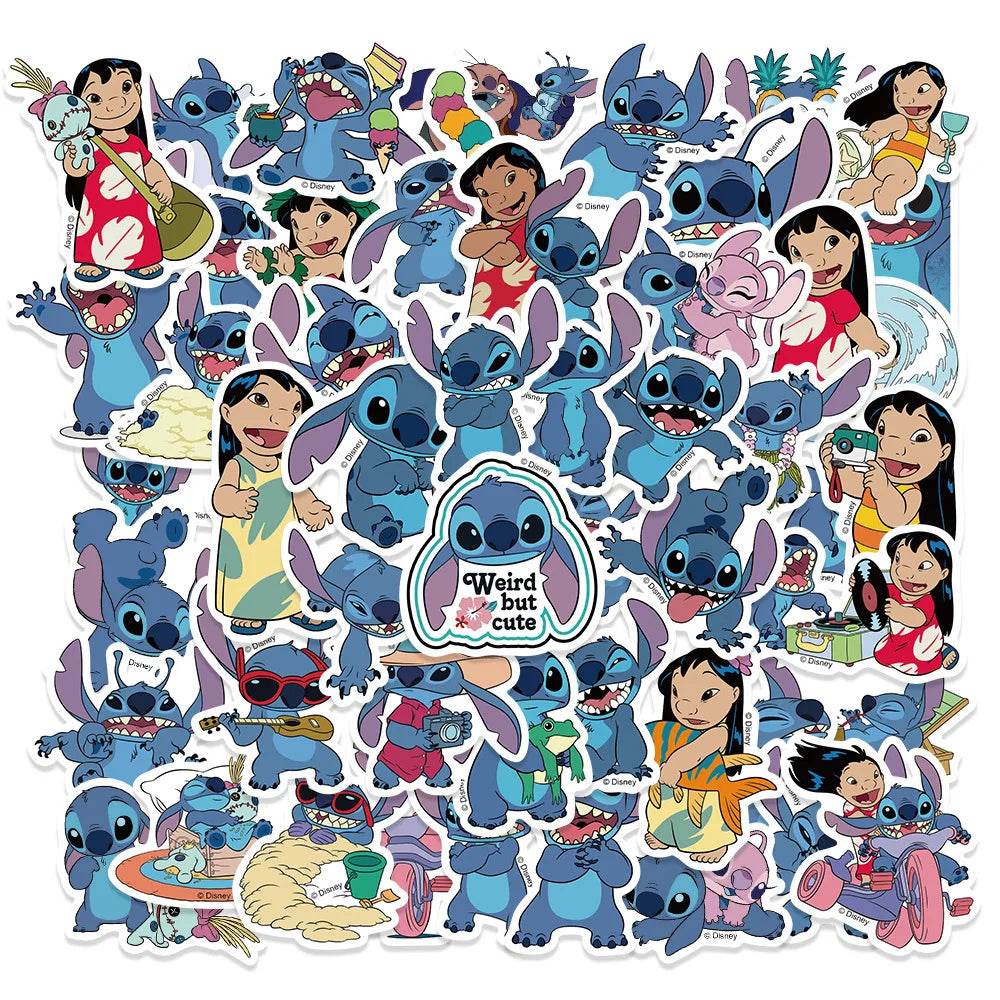 Premium Disney Stitch Sticker Pack Waterproof For Teens - ToylandEU