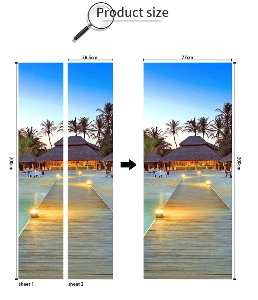 Premium Disney Watercolor Lilo and Stitch Kids Door Sticker - ToylandEU