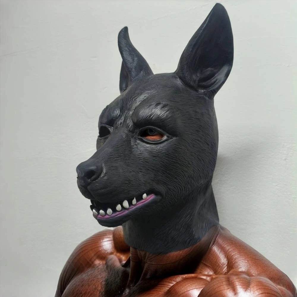 Premium Dog Mask With Big Ears For Adult Men Costume - ToylandEU