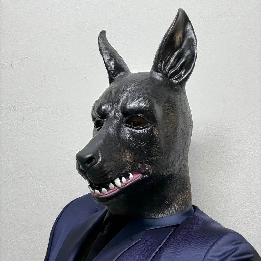 Premium Dog Mask With Big Ears For Adult Men Costume - ToylandEU