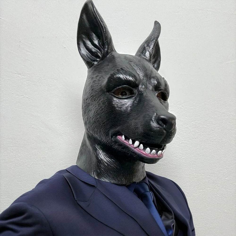 Premium Dog Mask With Big Ears For Adult Men Costume - ToylandEU