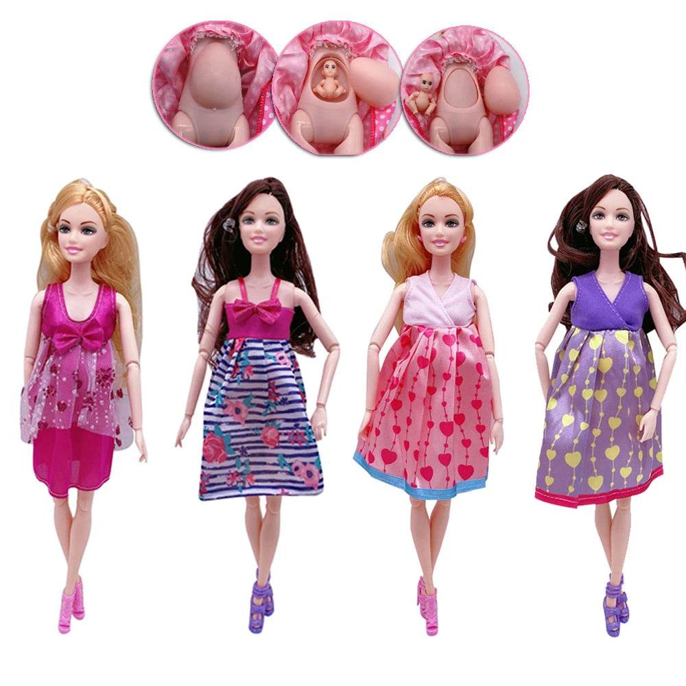 Premium Doll 11.5 Inch Pregnant With Two Babies For Kids - ToylandEU