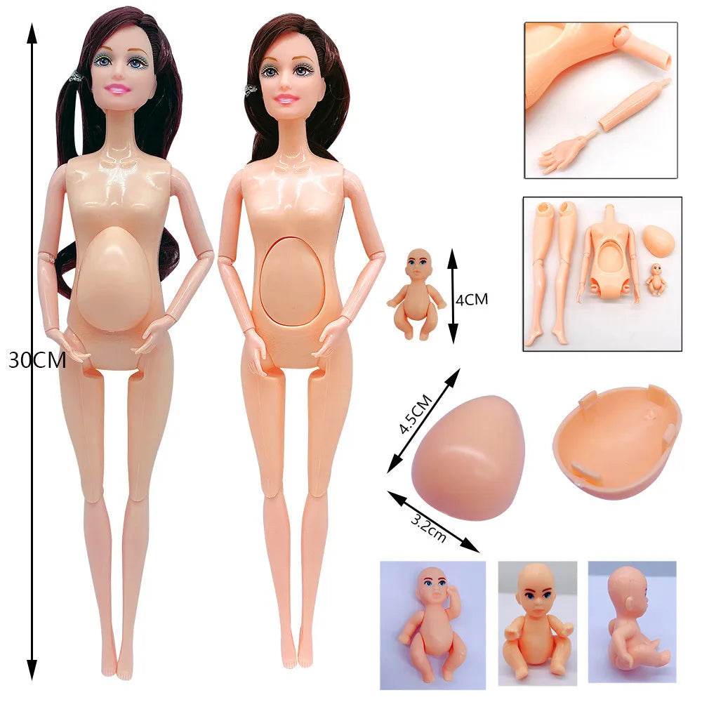 Premium Doll 11.5 Inch Pregnant With Two Babies For Kids - ToylandEU