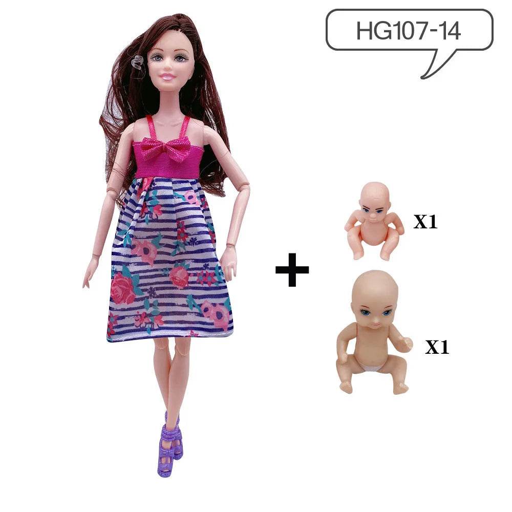 Premium Doll 11.5 Inch Pregnant With Two Babies For Kids - ToylandEU
