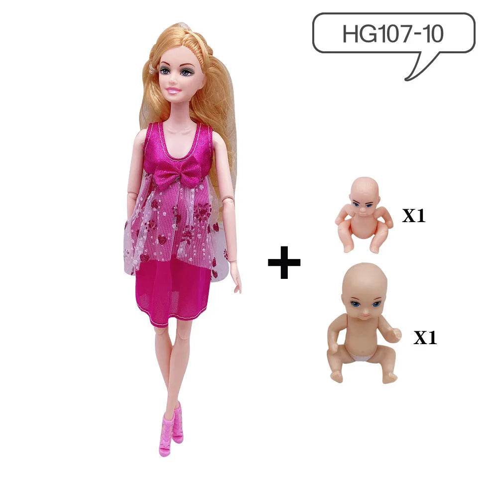 Premium Doll 11.5 Inch Pregnant With Two Babies For Kids - ToylandEU