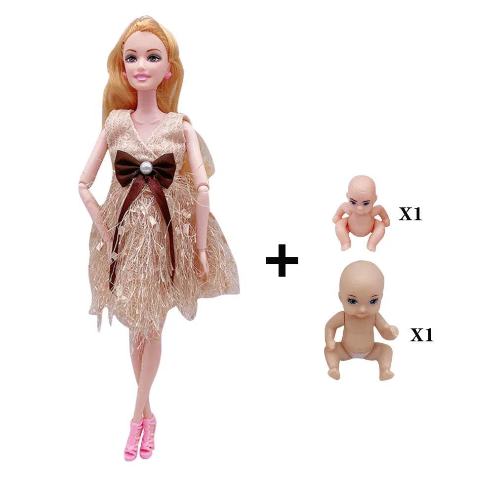 Premium Doll 11.5 Inch Pregnant With Two Babies For Kids - ToylandEU