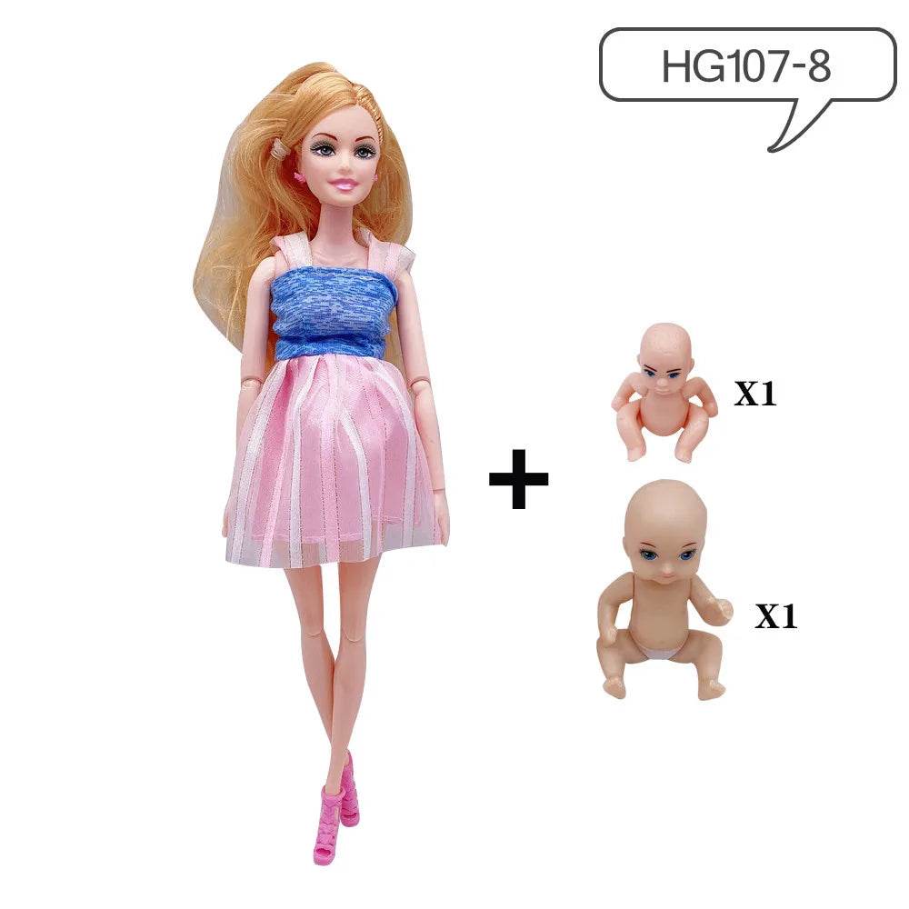 Premium Doll 11.5 Inch Pregnant With Two Babies For Kids - ToylandEU