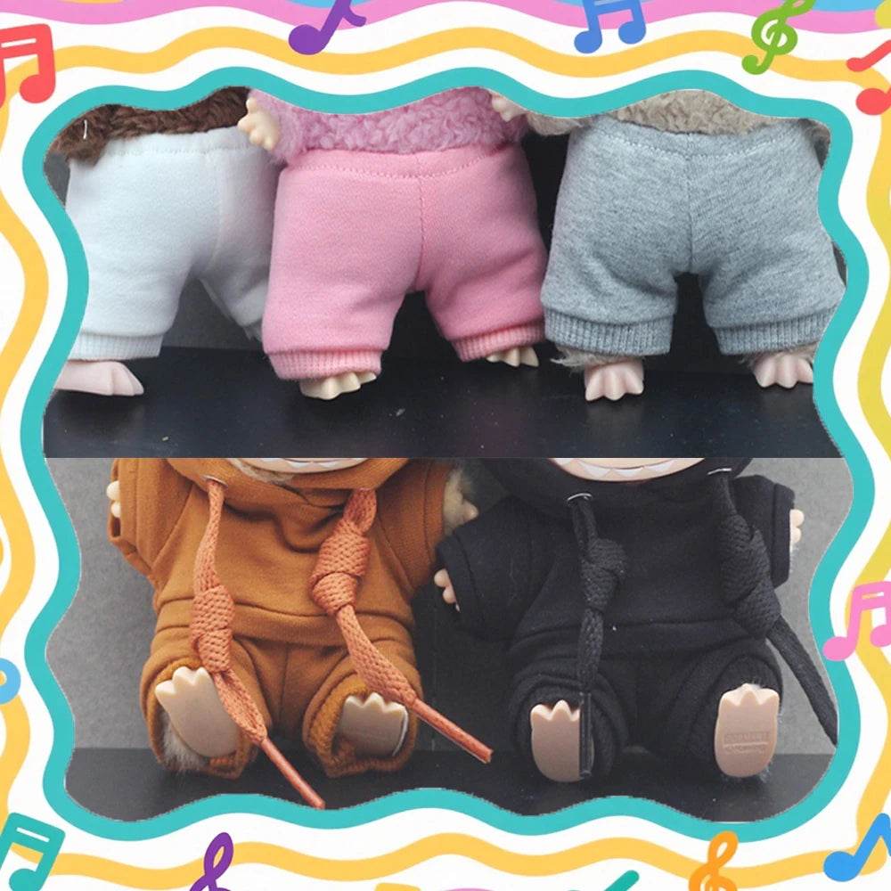 Premium Doll Accessories Denim Shorts Outfit for Labubu 17cm Toy Dolls - ToylandEU