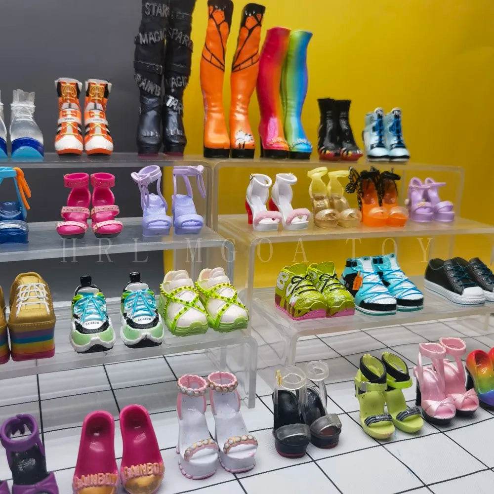 Premium Doll Accessories Rainbow School Shoes For Girls - ToylandEU