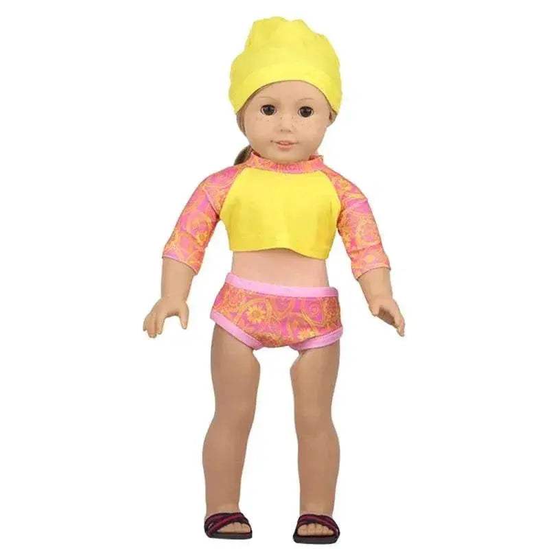 Premium Doll Accessories Summer Bikini Outfit For Girls - ToylandEU