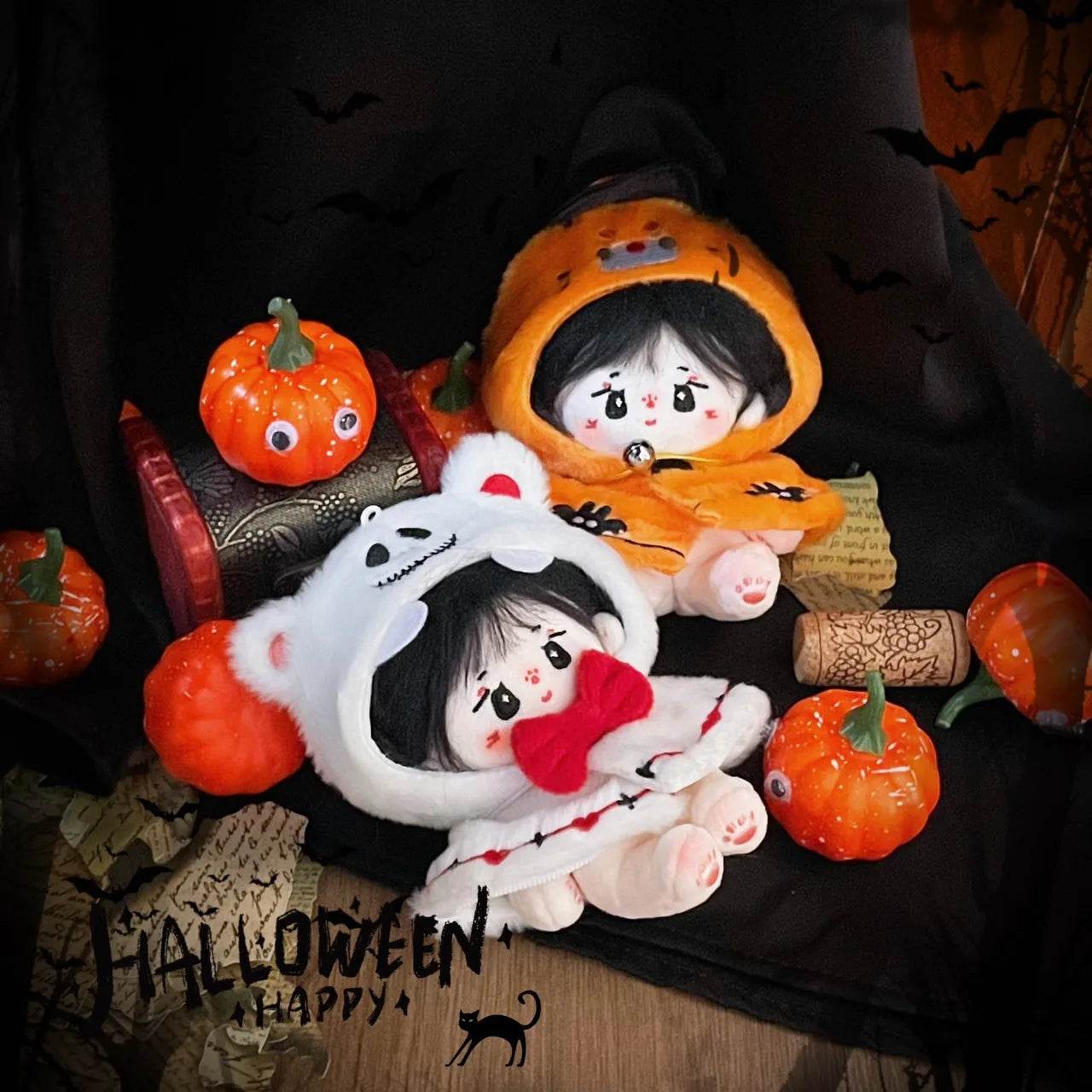 Premium Doll Accessory Pumpkin Angel Devil Wings For Labubu - ToylandEU