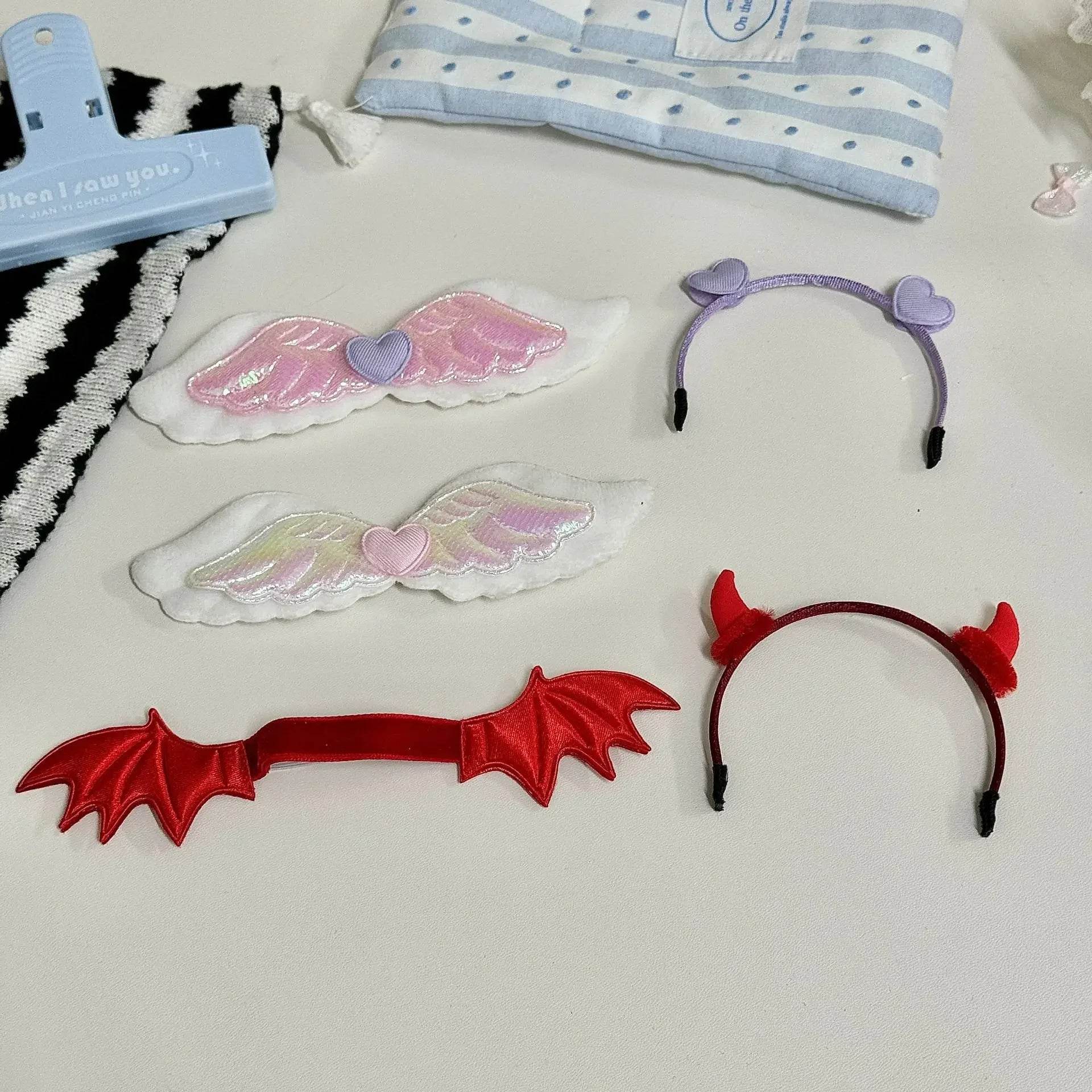 Premium Doll Accessory Pumpkin Angel Devil Wings For Labubu - ToylandEU