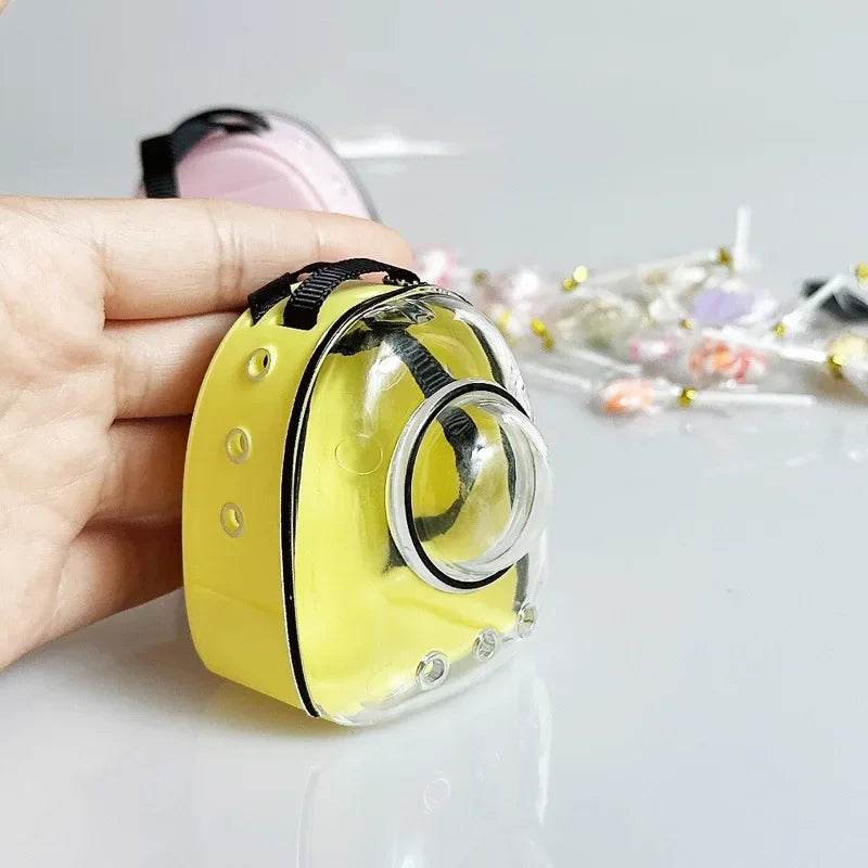 Premium Doll Backpack Canvas Cat Design For Labubu Dolls - ToylandEU