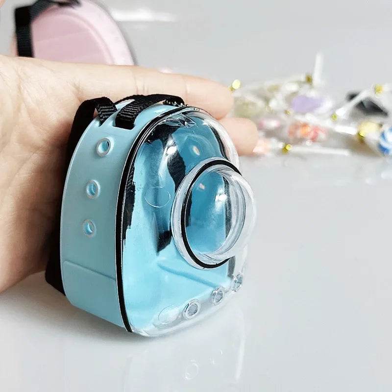 Premium Doll Backpack Canvas Cat Design For Labubu Dolls - ToylandEU